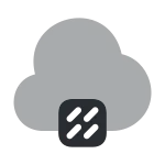 Cloud Drizzle SVG Icon